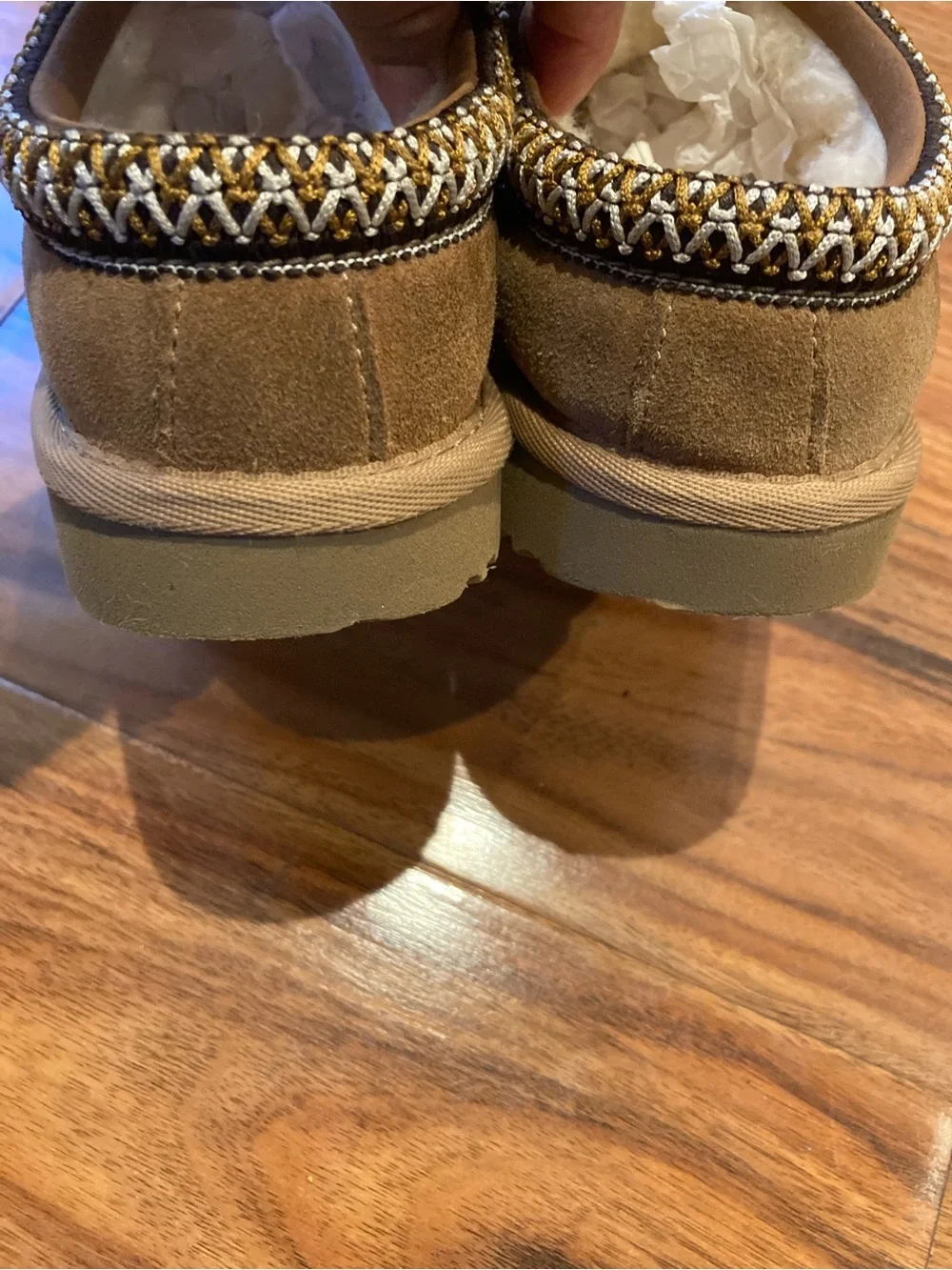 UGG Brand Big Kids 1019066K Tasman Chestnut Shoes Slippers Sandals Size 13